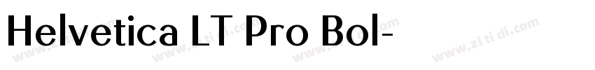 Helvetica LT Pro Bol字体转换